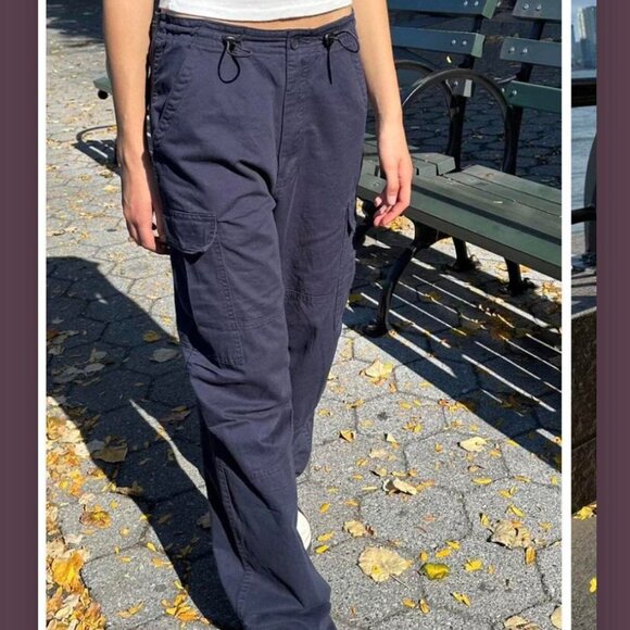 Brandy Melville Jemma Cargo Pants Chinos Casual Cotton Blend sz OS (Small) NWOT - Picture 14 of 14